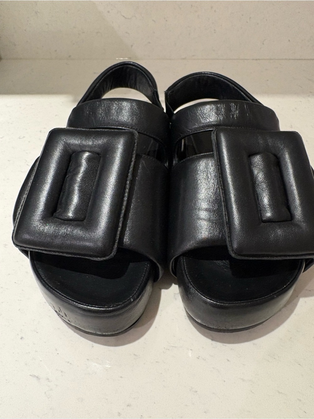 BOYY Puffy Sandal Slingback, Black